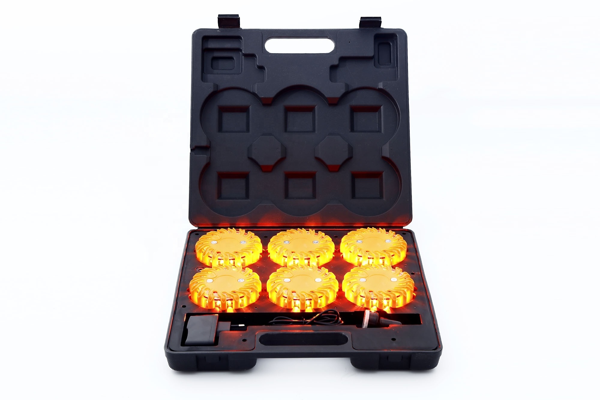 Flashing Flares Warning Light Rotating LED Road Flare Flashing Warning Rechargeable Safety flare