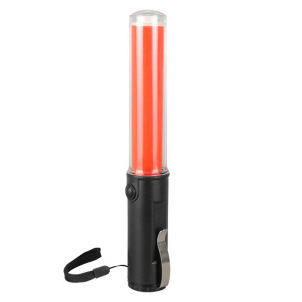 Security Baton 26cm With Red LED ABS Traffic Flashing Baton Magnetic Traffic Wand