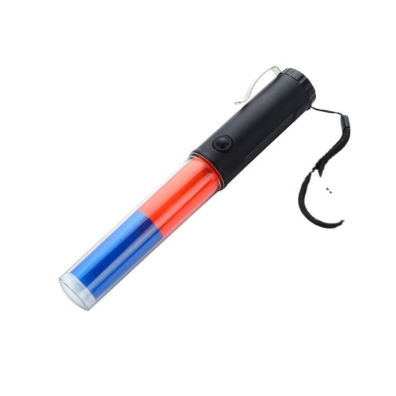 Security Baton 26cm With Red LED ABS Traffic Flashing Baton Magnetic Traffic Wand