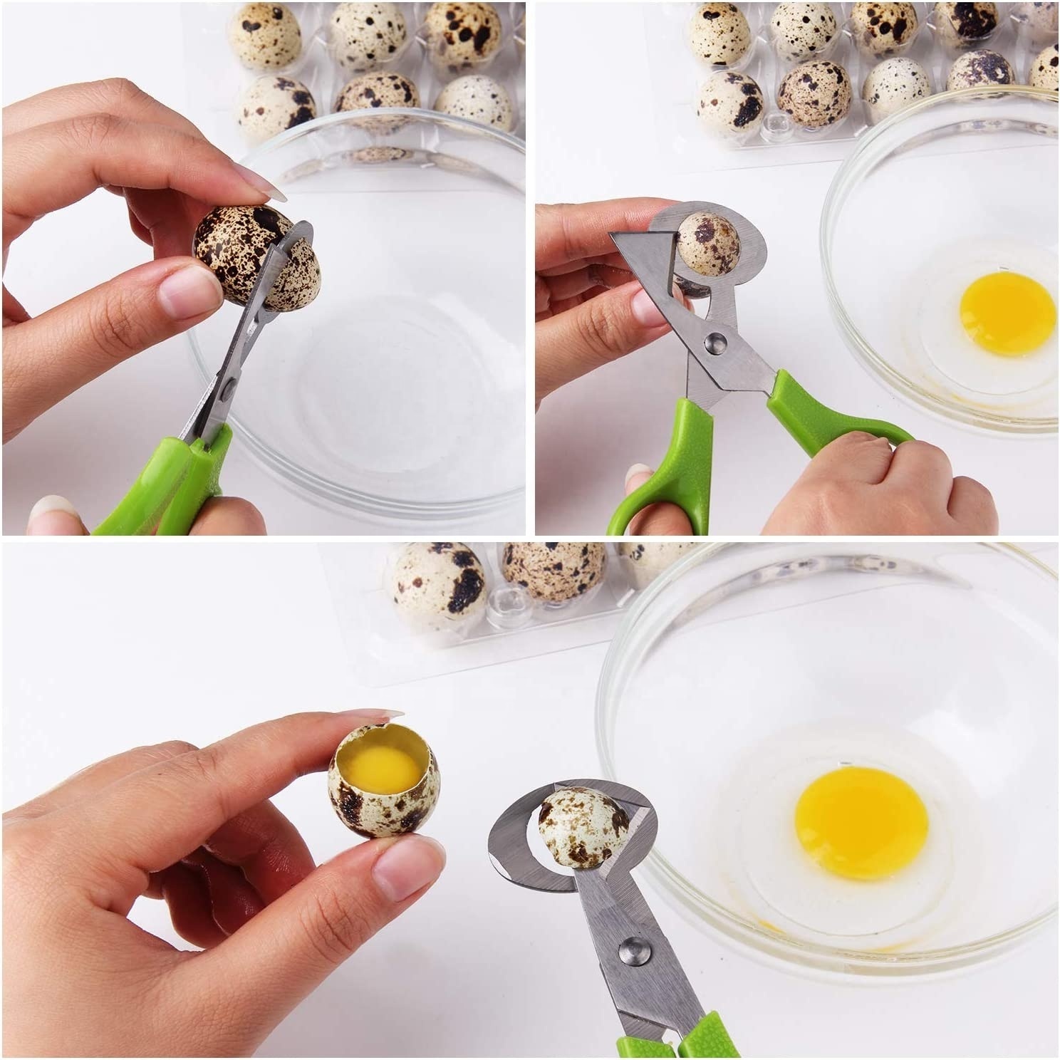 Yangjiang Factory Wholesale Quail Egg Scissors Stainless Steel Bird Cutter Egg Opener Kitchen Scissors