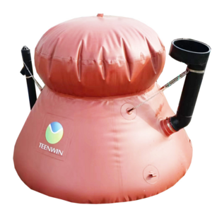 portable small mini home biogas bio gas digester reactor biodigestor home production system balloon bag tank