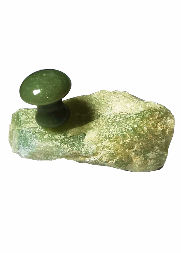 2019 New Arrival-Green Mushroom Shaped Jade  Massage