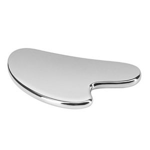 Stainless Steel Gua Sha Tool for Facial Massage Anti-Aging Skin Tightening Face Lift Cooling Metal Contour-Puffiness Reduction