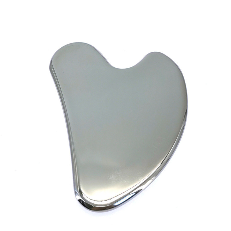 Stainless Steel Gua Sha Tool for Facial Massage Anti-Aging Skin Tightening Face Lift Cooling Metal Contour-Puffiness Reduction