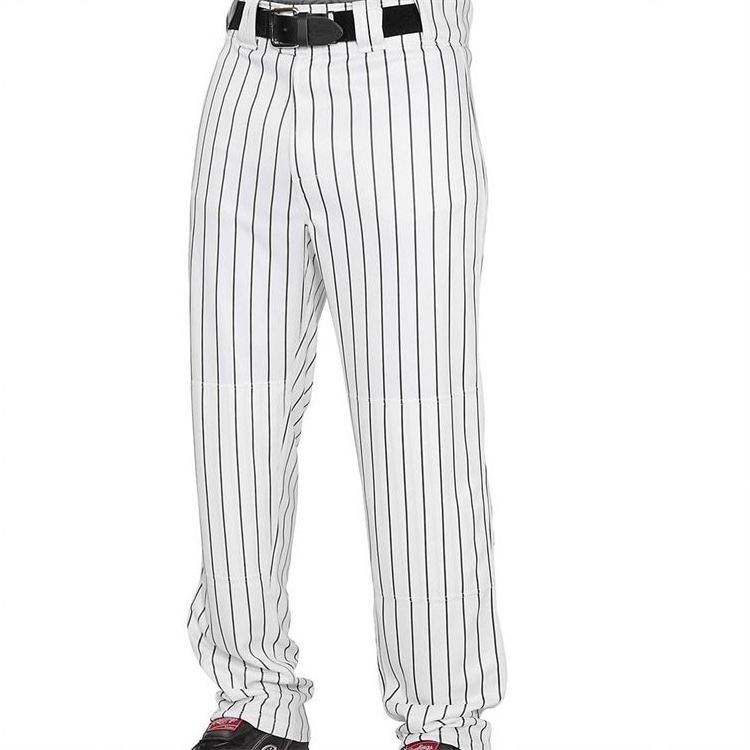 Sports Wear Colorful Printed Custom Athletic Open Bottom Pinstripe Baseball Pants