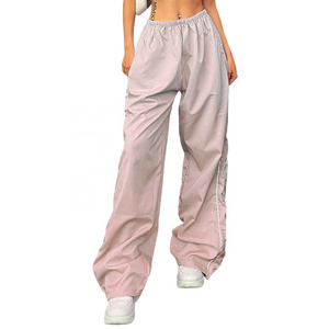 RG-Fashion loose design european and USA trending summer women baggy parachute pants for girls