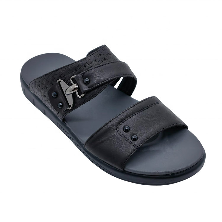 Arabic Style Men Breathable Beach Shoes Cool Slippers Leather Sandals For Men