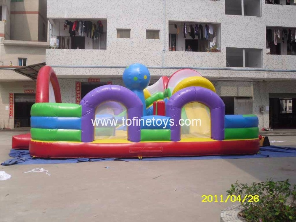 Outdoor kids inflatable balloon playground for sale