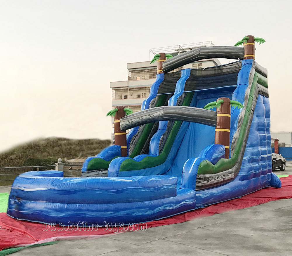 20ft tall Tropical water slide giant inflatable water slide for aults