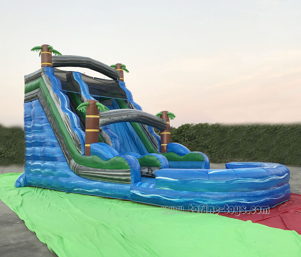 20ft tall Tropical water slide giant inflatable water slide for aults