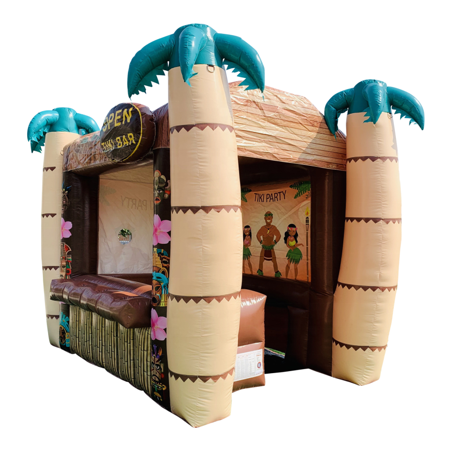 Summer Party Used Portable Inflatable Tiki Hut Bar Display Bar Inflatable Booth Bar