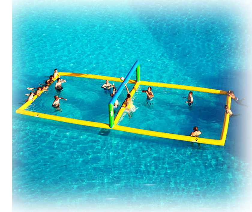 2024 Giant Inflatable Field water Volleyball Court For Sale