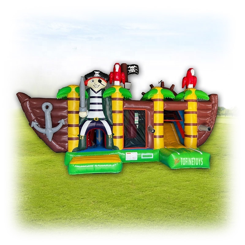 Pirate ship inflatable bouncy castle inflatable playground