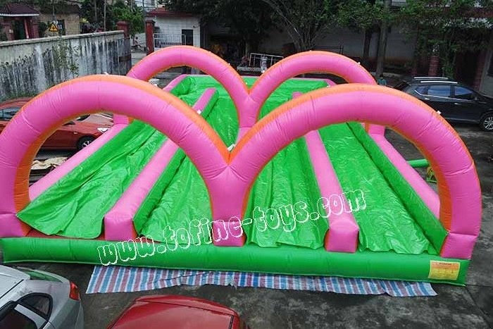 double slip and slide giant inflatable water slide for sale