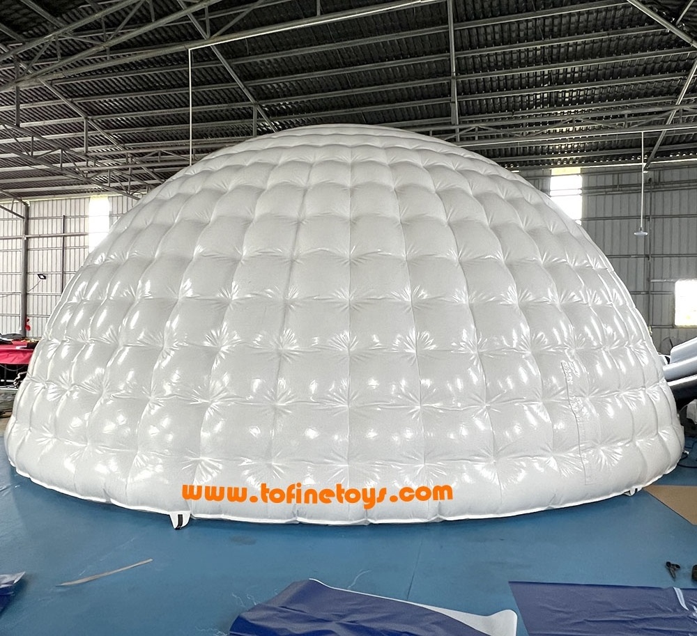 White inflatable igloo tent inflatable sport dome party tent for rental