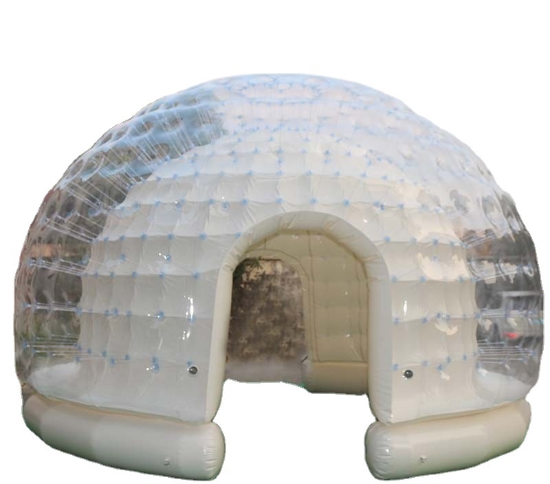 transparent lighting inflatable igloo inflatable LED dome airtight inflatable bubble tent