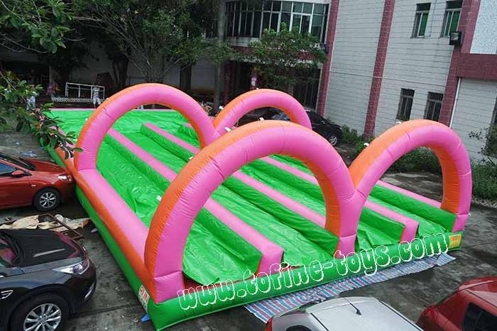 double slip and slide giant inflatable water slide for sale