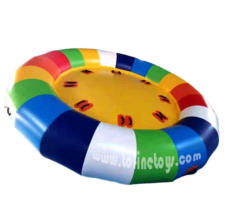 Giant Water Towable Ski Tube Saturn Rocker  Inflatable Water Disco Boat