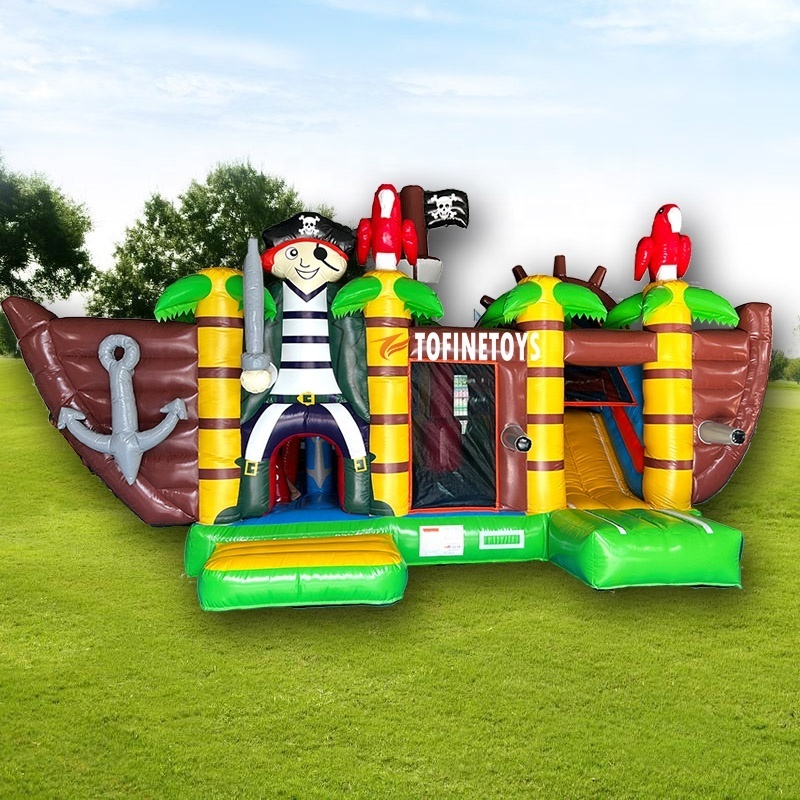 Pirate ship inflatable bouncy castle inflatable playground