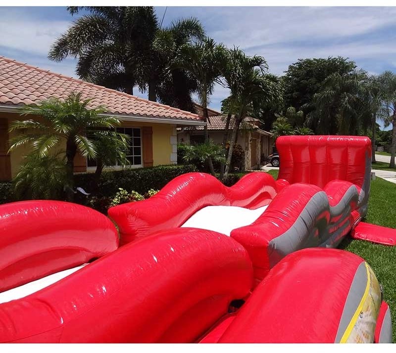 18ft new inflatable volcano water slide volcano with slip n slide