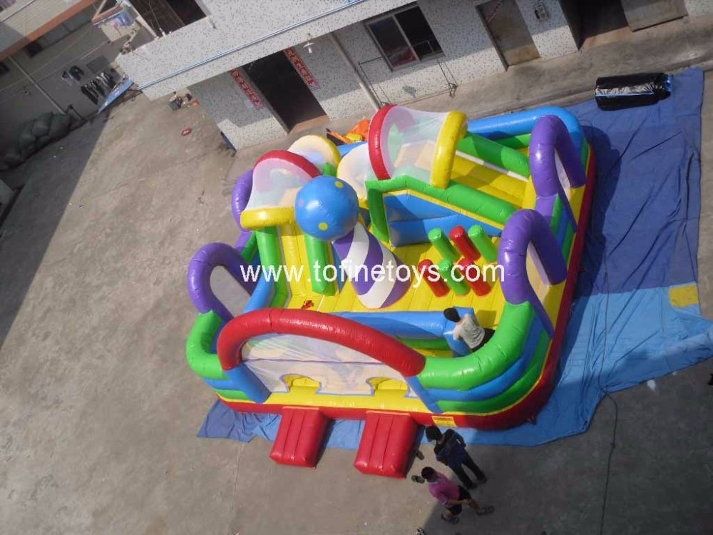 Outdoor kids inflatable balloon playground for sale