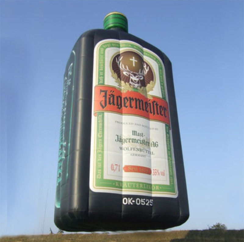 giant advertising inflatable jagermeister bottle inflatable vodka bottle