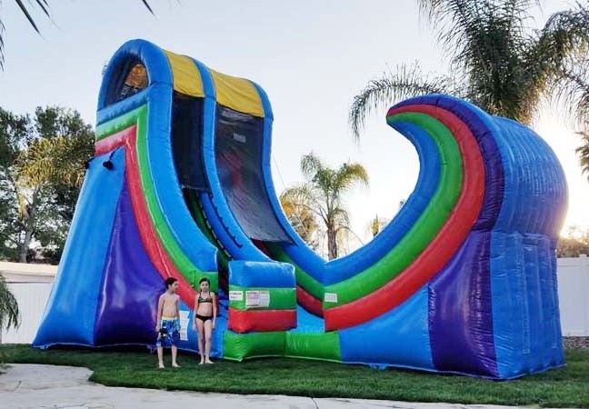 Step 2 half pipe inflatable rampage water slide