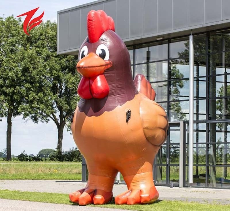 Giant inflatable chicken for advertising outdoor event show