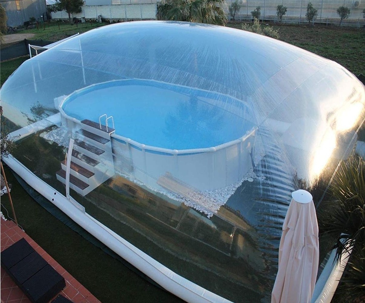 Transparent Bubble Inflatable pool cover tent Pool Dome For Winter