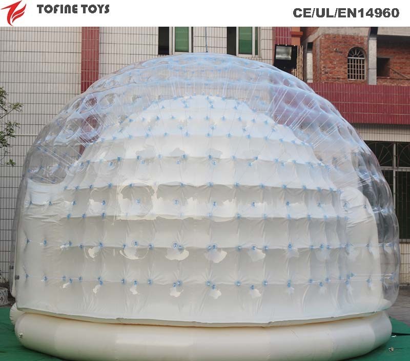 transparent lighting inflatable igloo inflatable LED dome airtight inflatable bubble tent