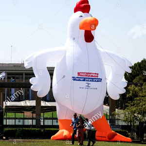 Giant inflatable chicken for advertising outdoor event show