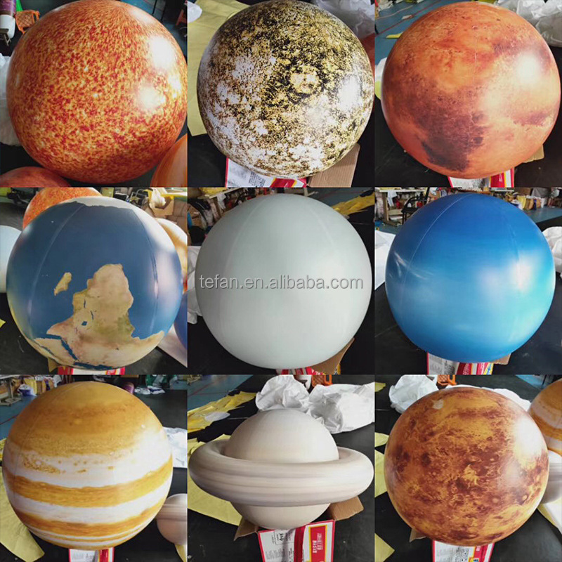 Inflatable led lighting moon Air planets Middle Autumn festival event decoration Inflatable moon planet balloon