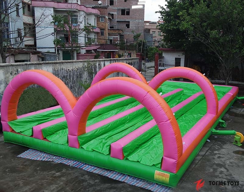 double slip and slide giant inflatable water slide for sale