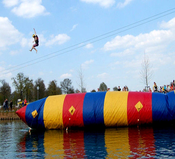 Inflatable water trampoline blobs jumping balloon