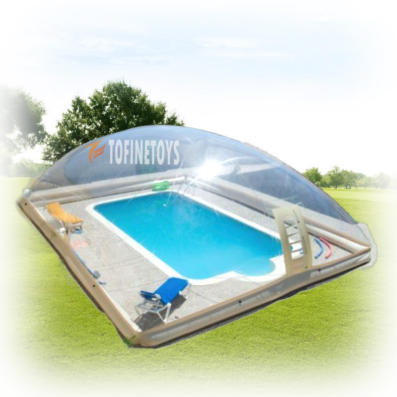 Transparent Bubble Inflatable pool cover tent Pool Dome For Winter