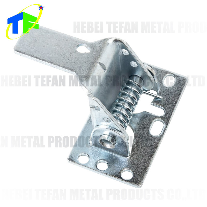 Custom OEM Zinc Plated Steel Spring Loaded Garage Shed Barn Door Latch Catch