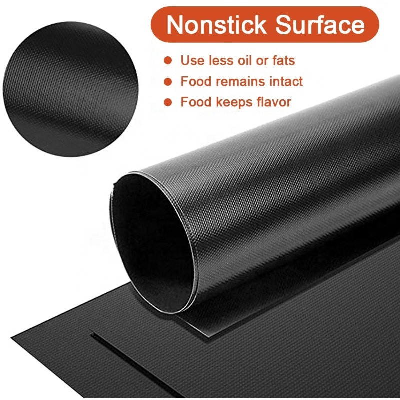 Best Selling Products Granite Coating Non Stick Bbq Grill Mats Non-Stick 0.2 0.3 0.4 Mm For Charcoal Grill