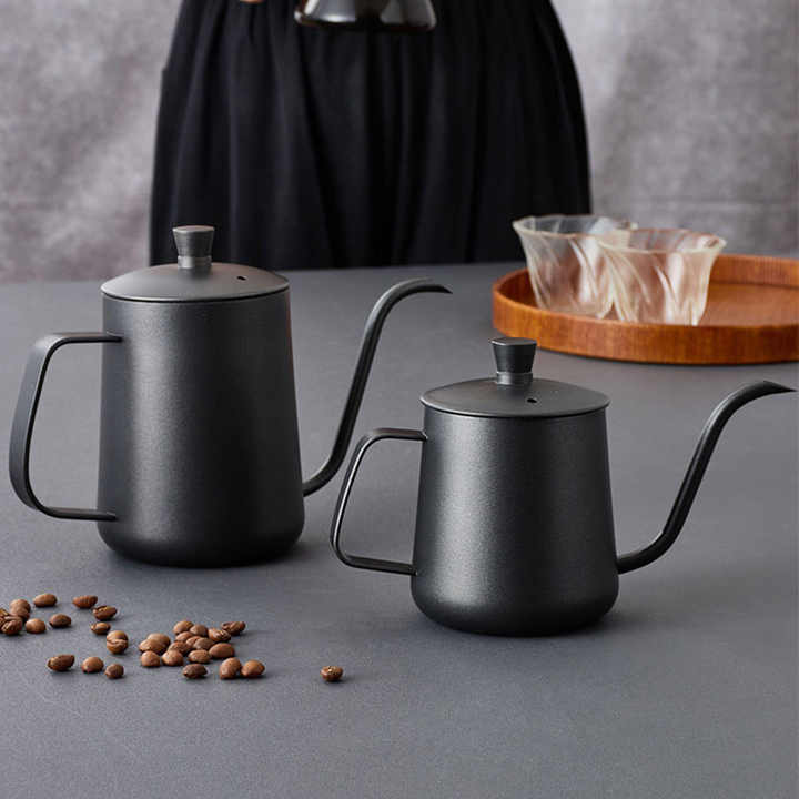 Factory high quality Hot sell Stainless Steel Coffee Pot Gooseneck Kettle Pour Over Coffee Drip Coffee Kettle 600ml/350ml