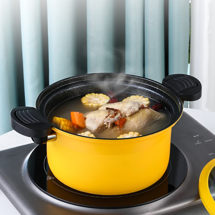 Hot selling low pressure pot Household Kitchen Quick Stewing Nonstick Micro Pressure Cookers Induction Cooking Pot