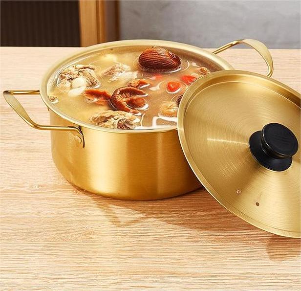 Korea Large Capacity Stainless Steel Pots with handle for Cooking Set Cooking Stock Pot for Restaurant Home Kitchen