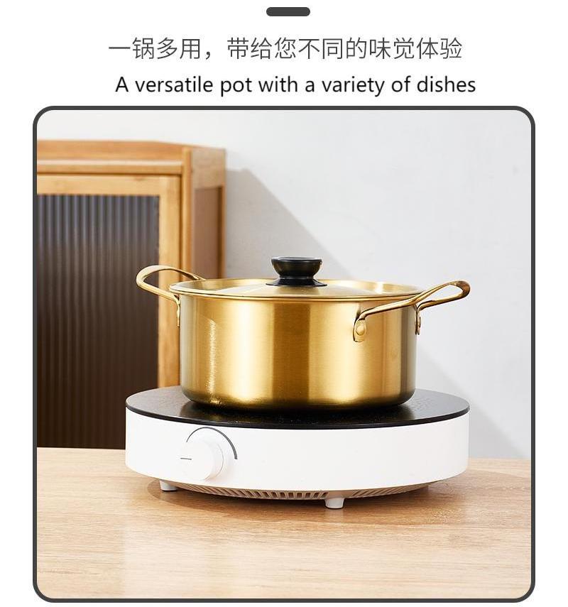 Korea Large Capacity Stainless Steel Pots with handle for Cooking Set Cooking Stock Pot for Restaurant Home Kitchen