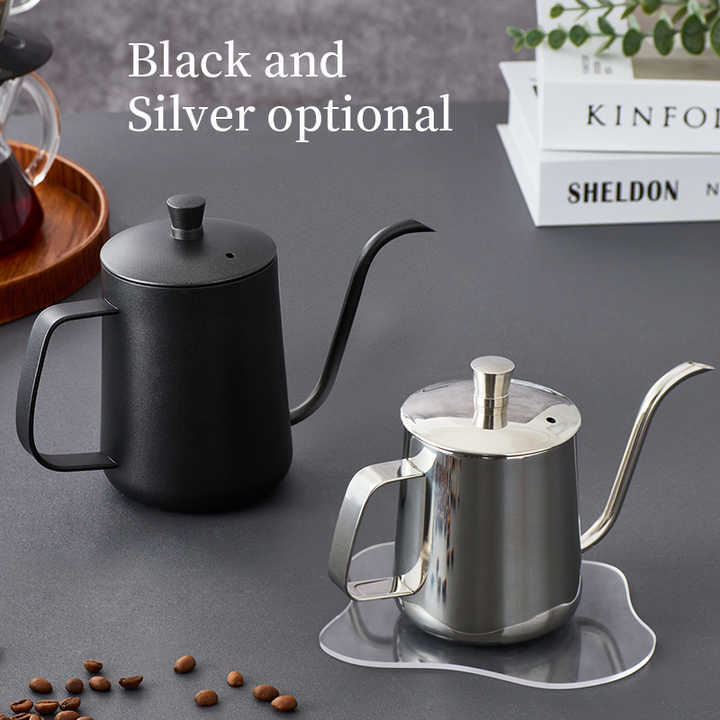 Factory high quality Hot sell Stainless Steel Coffee Pot Gooseneck Kettle Pour Over Coffee Drip Coffee Kettle 600ml/350ml