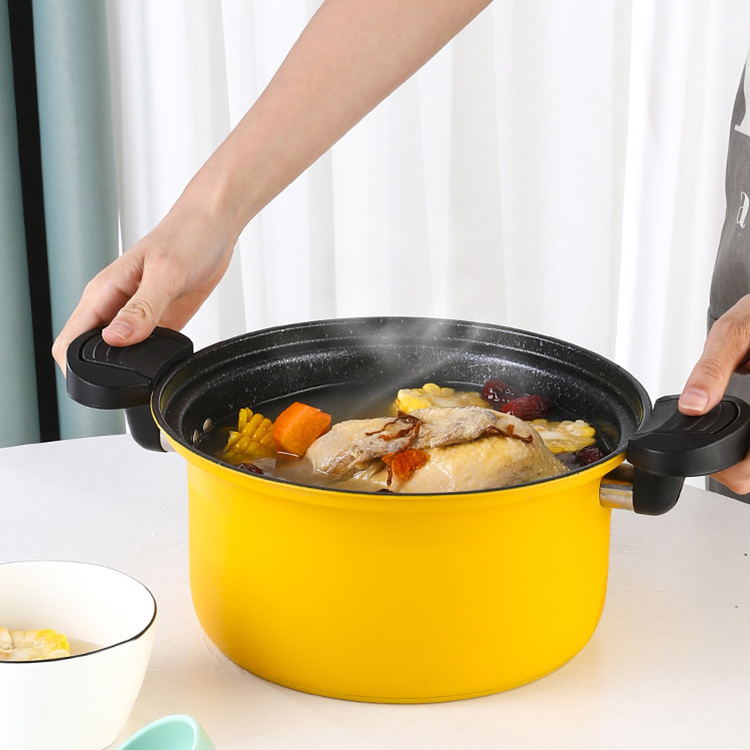 Hot selling low pressure pot Household Kitchen Quick Stewing Nonstick Micro Pressure Cookers Induction Cooking Pot