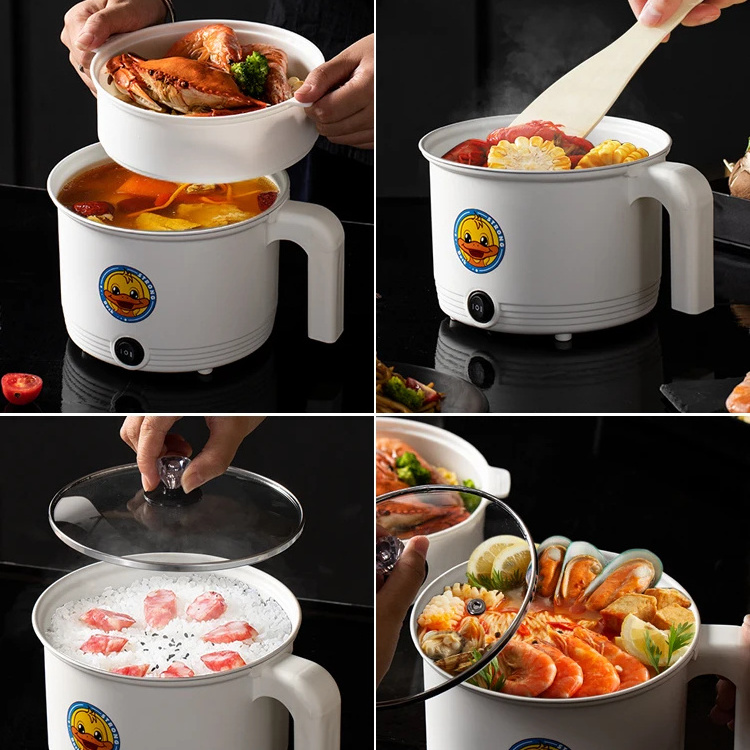 Mini Electric Multi-functional Pot Office Students Dormitory Instant Noodles Hot Pot Non Stick Electric Cooking Pot Cooker