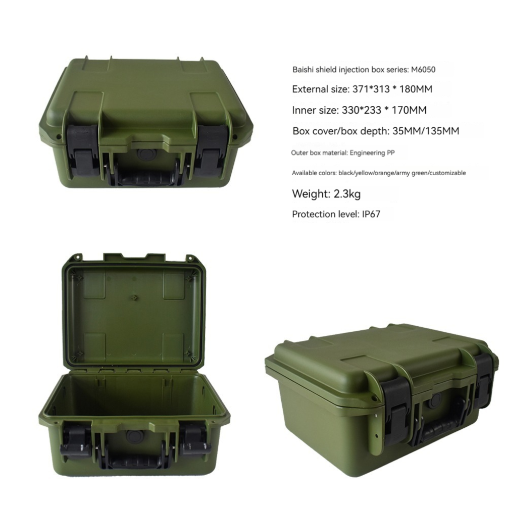 Customized Design Available Waterproof Ip67 Instrument Carrying Box Hard Plastic Case