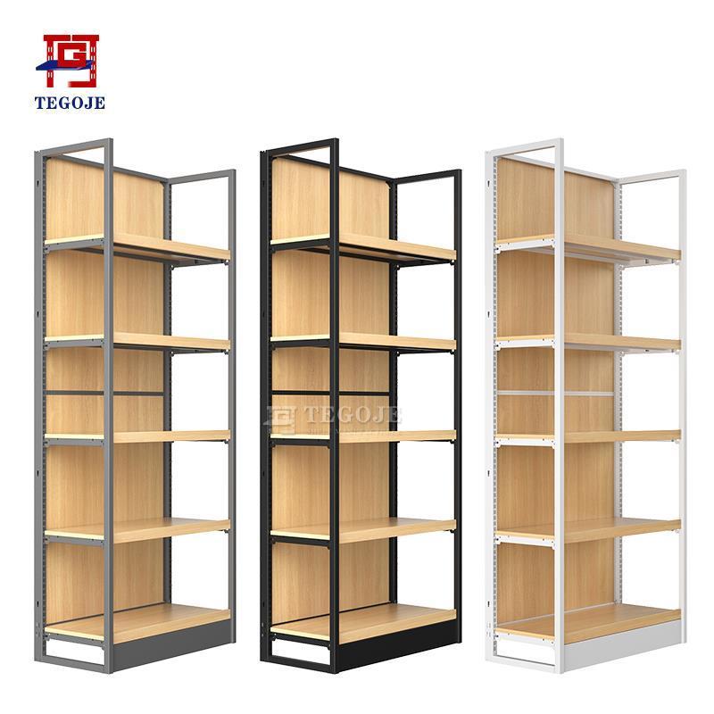 Retail display racks shop shelving display shelving Wooden grocery store display unit