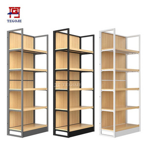 Retail display racks shop shelving display shelving Wooden grocery store display unit