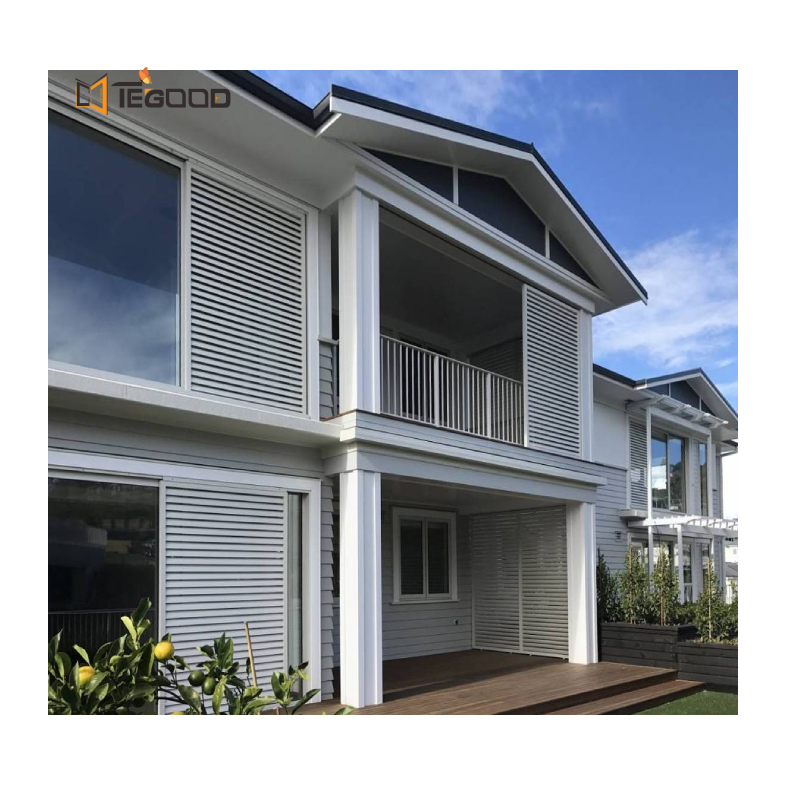 Horizontal and vertical louvers modern style  jalousie windows aluminum exhaust louver