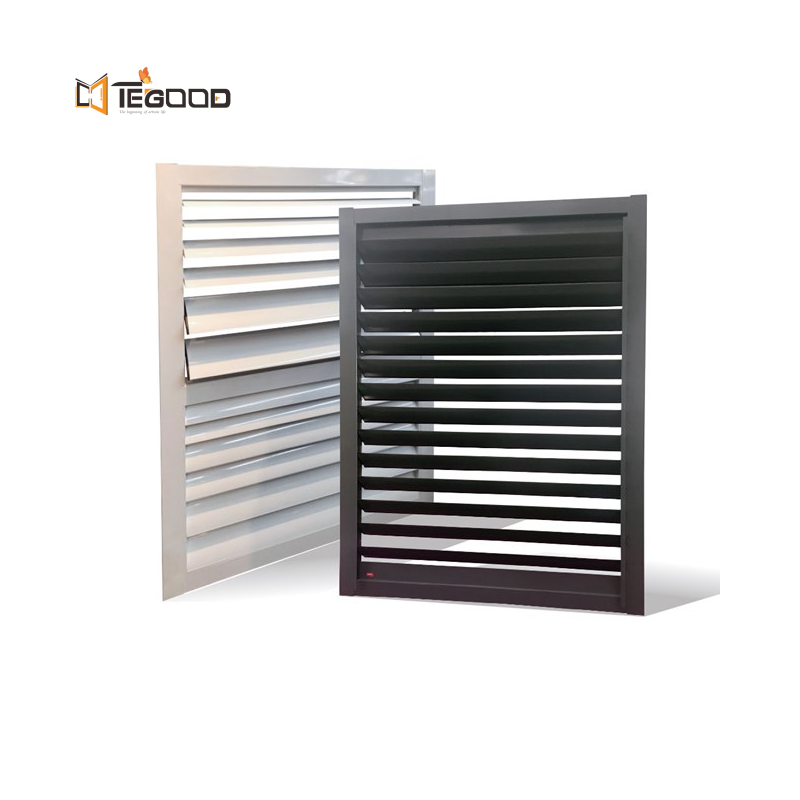 Wall Decorative external aluminium vertical louvres jalousie windows for sale