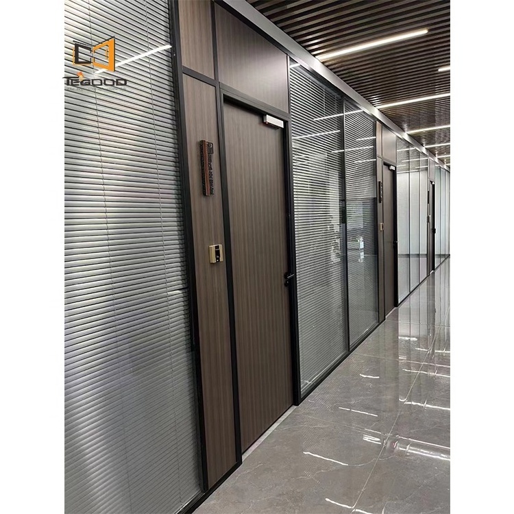 Customized Aluminum Frame Modular Office Furniture Glass Partition Wall Office